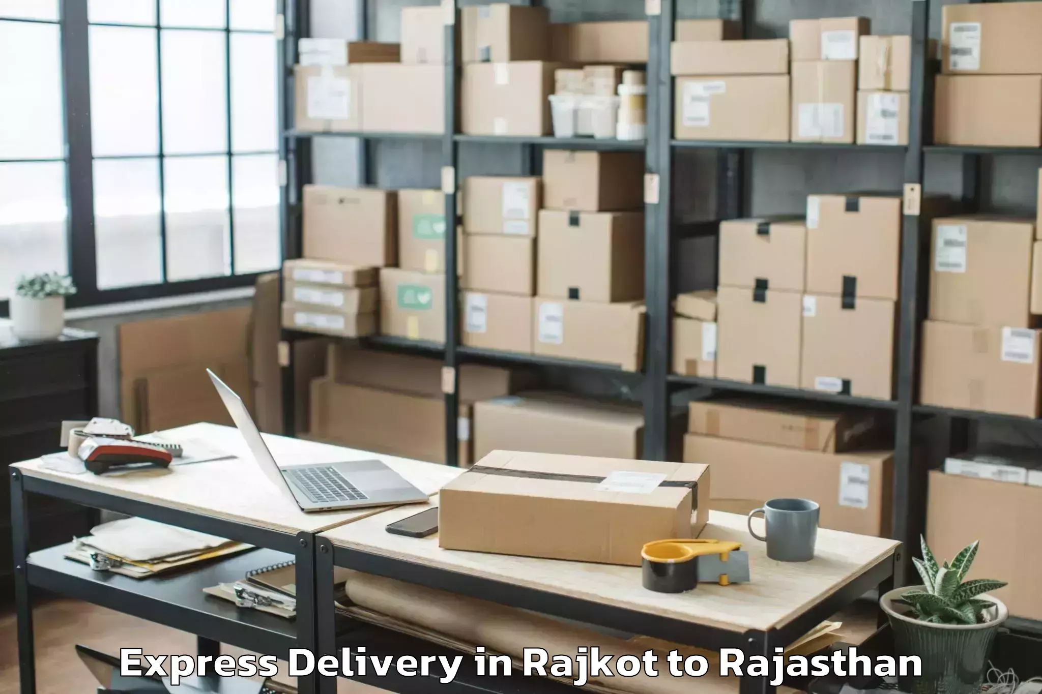 Professional Rajkot to Viratnagar Express Delivery